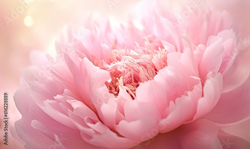  a pink flower with a blurry background is shown in this image of a large pink flower with a blurry background is shown in the foreground. generative ai