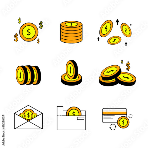 finance vector icon. world economic development. income icon. salary icon. input money. financial icon for motion graphic assets, design elements, application user interface	