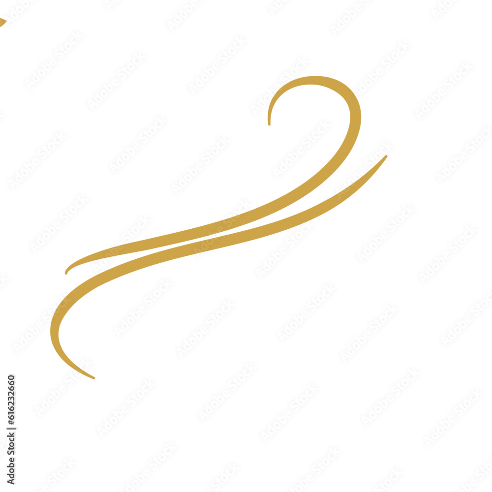 Gold Flourish Swirl Ornament Gold Flourish Swirl Ornament
