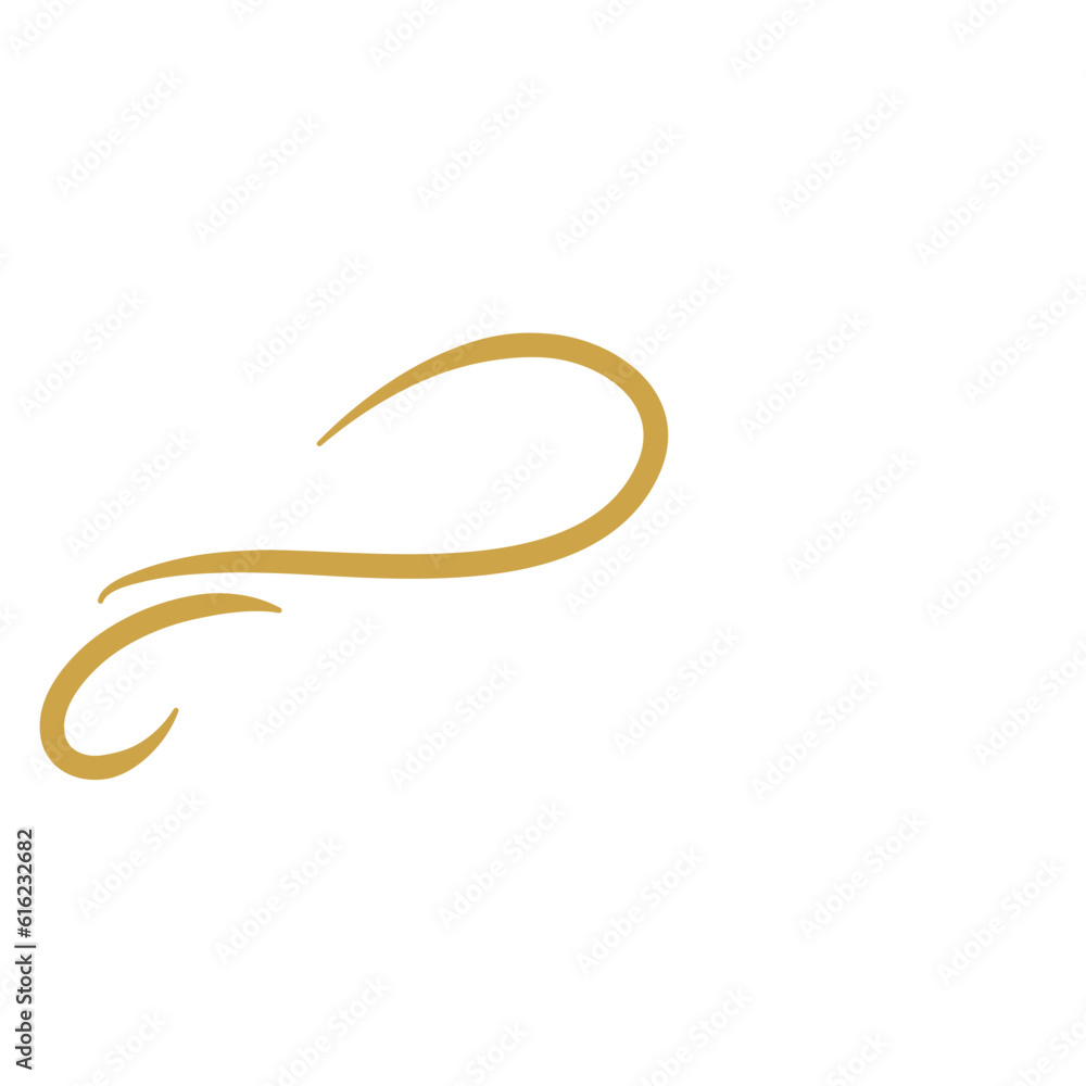 Gold Flourish Swirl Ornament Gold Flourish Swirl Ornament