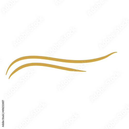 Gold Flourish Swirl Ornament