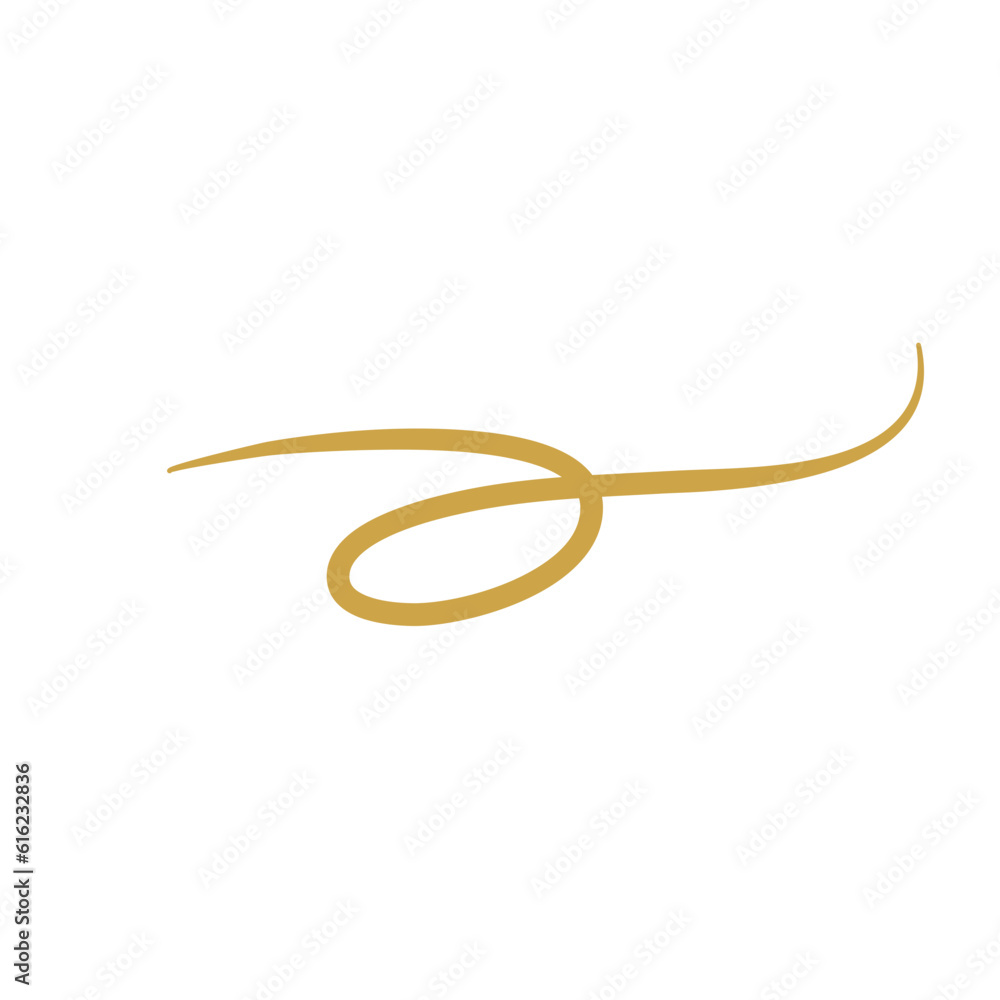 Gold Flourish Swirl Ornament Gold Flourish Swirl Ornament