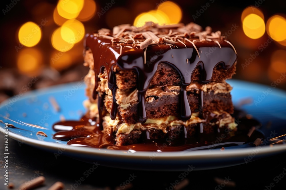 Chocolate Dessert close up food photography Chocolate Dessert close up food photography
