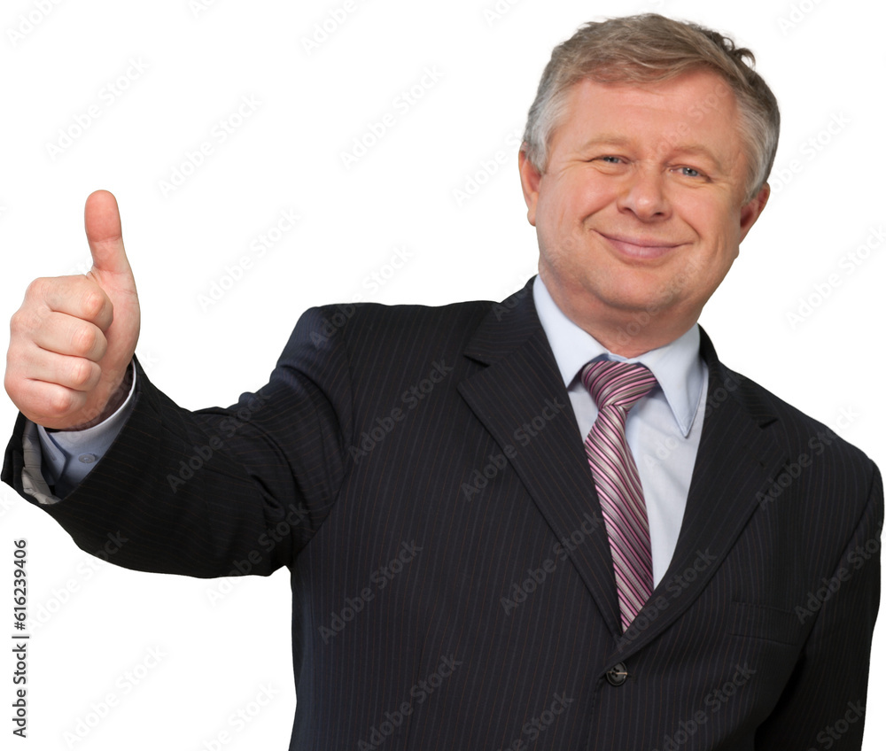 Happy businessman With Thumb Up Happy businessman With Thumb Up