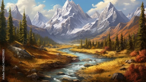 Ascending majestic peaks, basking in nature's splendor, and capturing breathtaking vistas create unforgettable outdoor moments. Generative AI © Kanisorn
