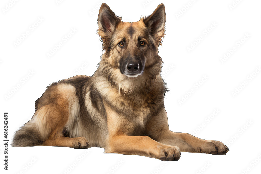 Illustration of a dog, PNG transparent background, isolated on white