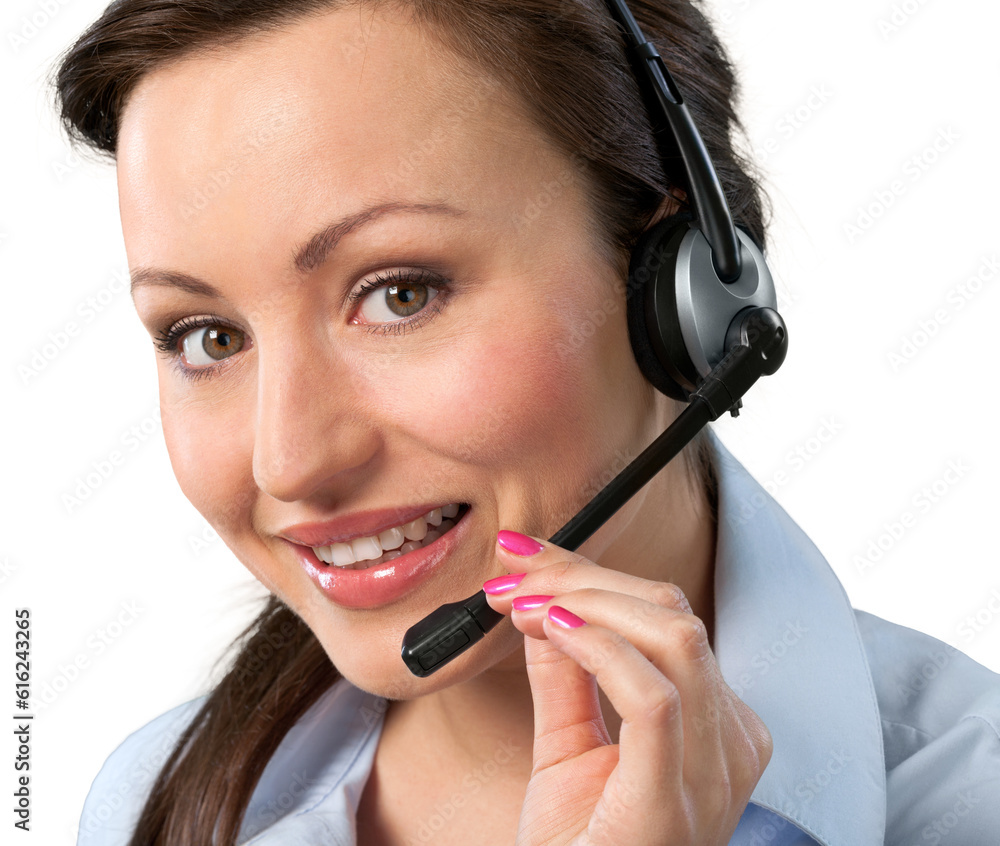 Customer service concept, working in Call Center