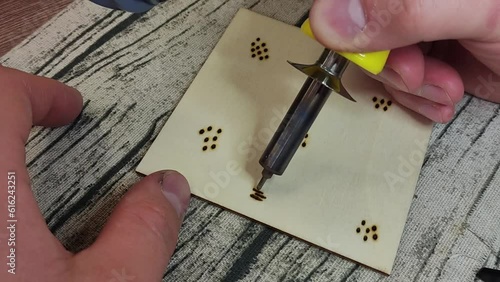 Woodburning ASMR lines first part