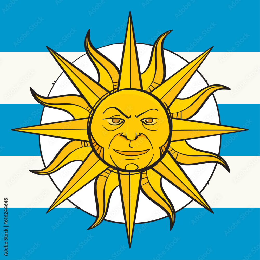 Sol de Mayo Uruguay flag symbol Stock Vector | Adobe Stock