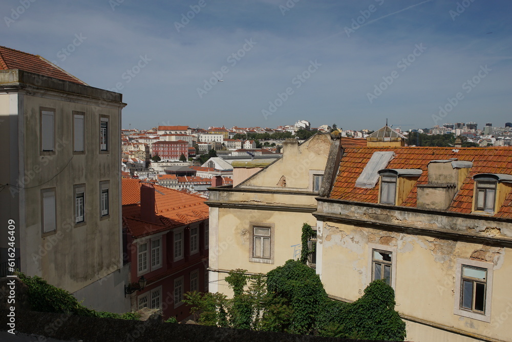 Cityscape of the capital city of Lisbon, Portugal