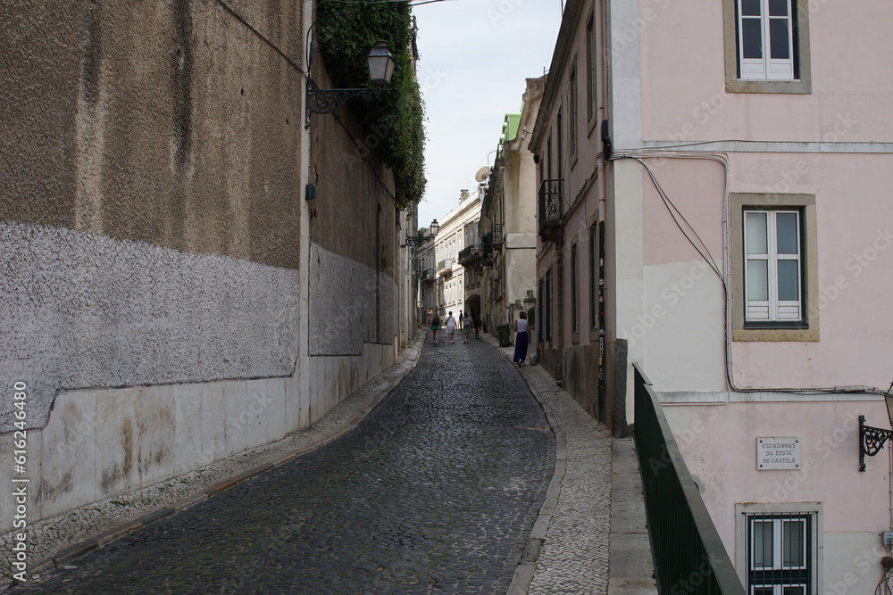Cobbled Streets of Lisbon, Portugal