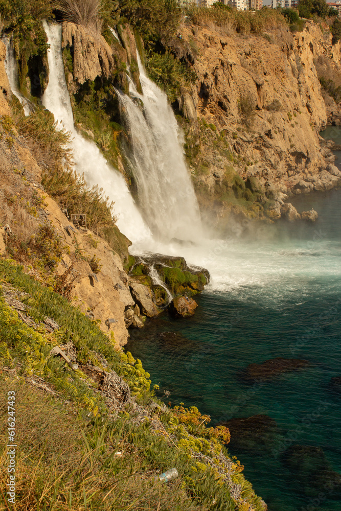 Lower duden waterfalls in antalya