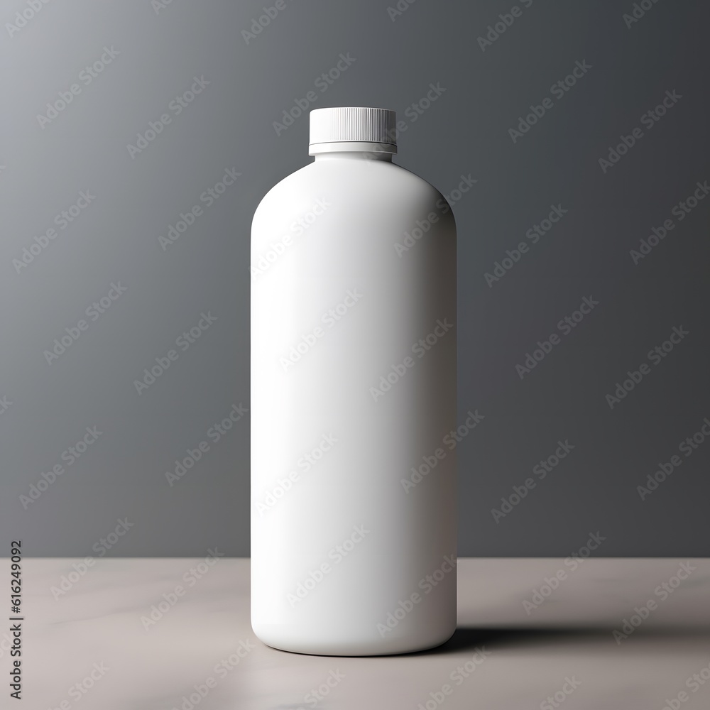 Cylindrical bottle drink product package white plain mock up Cylindrical bottle drink product package white plain mock up