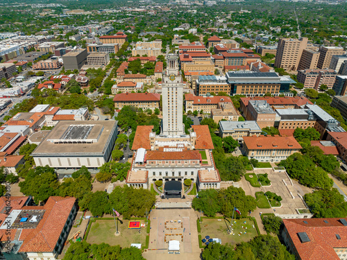 Aerial View Of The Main Building At The University of Texas at Austin Campus photo