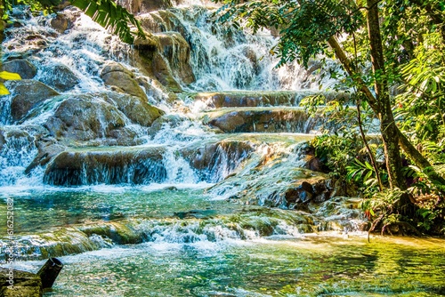 Dunn's River Falls in Ocho Rios, Jamaica photo