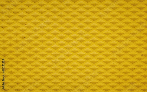 Yellow Rhombid Metal Plate Texture 