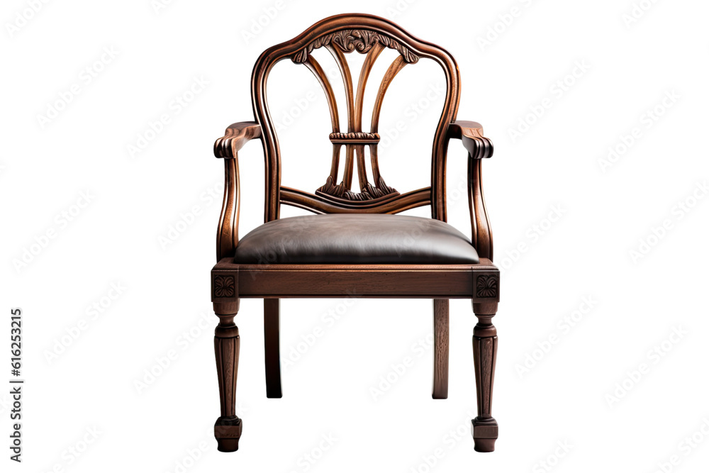 dining chair isolated on a transparent background, generative ai dining chair isolated on a transparent background, generative ai