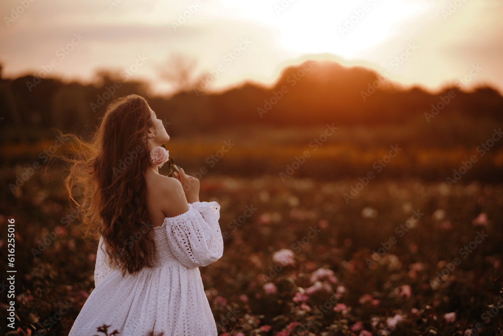 girl with a basket of roses girl with a basket of roses