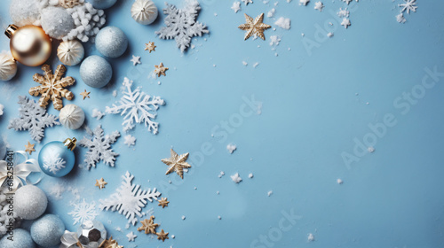 Merry Christmas and Holiday card design with free space. Template, Mockup for cards, flyer, paper.
