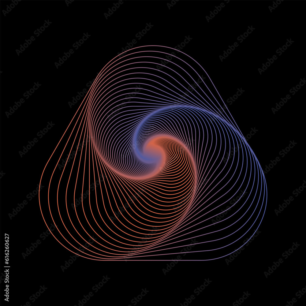 Colored Line Icon Isolated on Dark Background. Colored Line Icon Isolated on Dark Background.