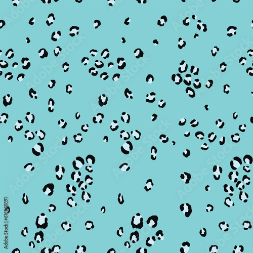 Abstract modern leopard seamless pattern. Animals trendy background. Color decorative vector stock illustration for print, card, postcard, fabric, textile. Modern ornament of stylized skin