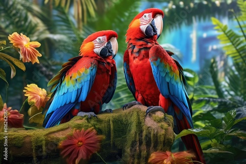 Lush Tropical Bird Sanctuary © mindscapephotos