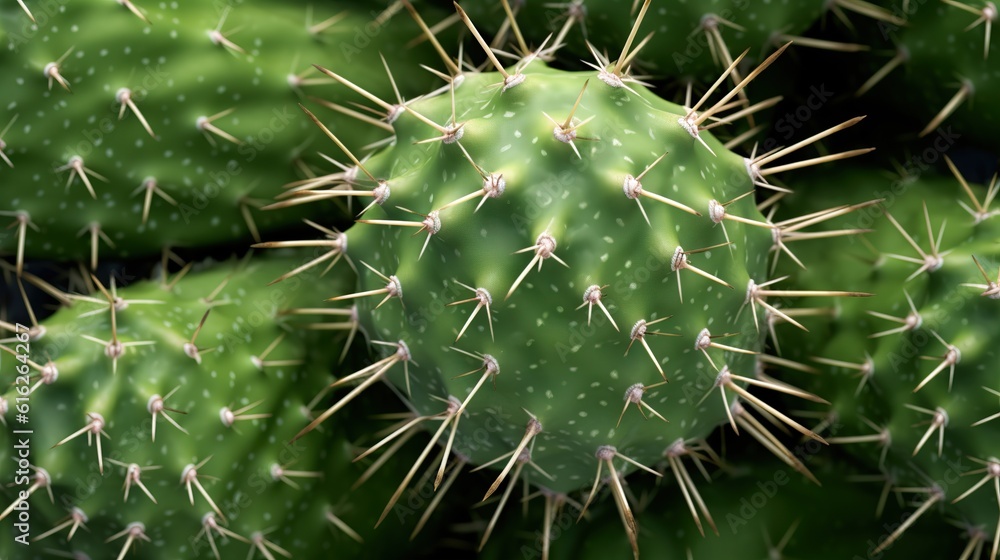 Closeup of the texture and pattern of a cactus Closeup of the texture and pattern of a cactus