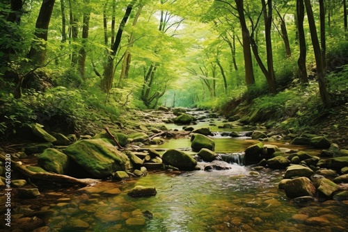 Serene Forest Streams