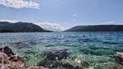 View of the bay of the Adriatic Sea near Kotor.