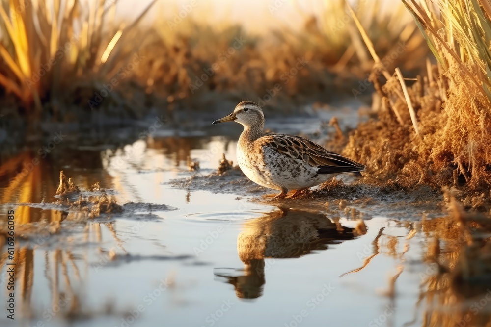 Fototapeta premium Serene Wetland Birds