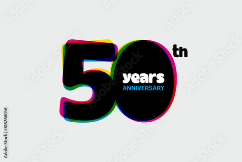 50 years anniversary logo template