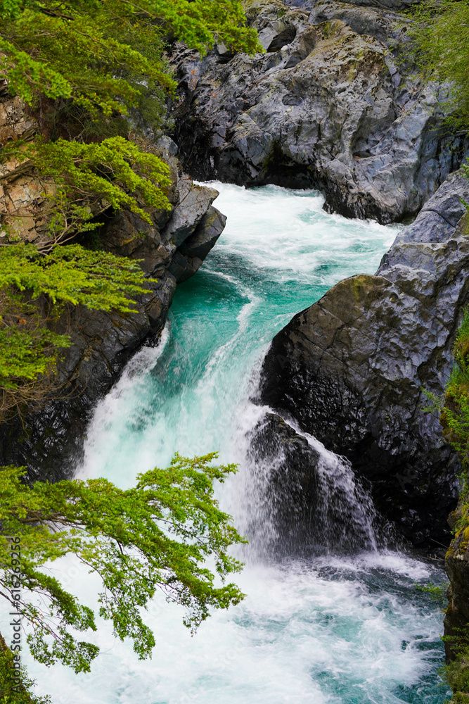 Fototapeta premium waterfall in the mountains