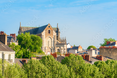 View of Saint-Similien church in Nantes, France