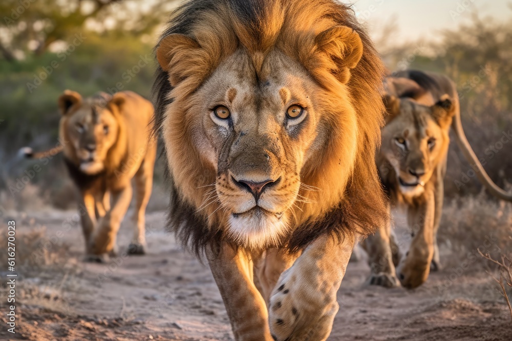 Fototapeta premium Dynamic African Wildlife