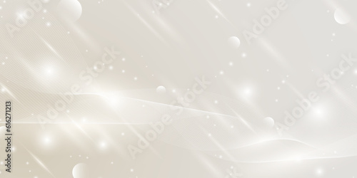 Luxury background with golden light effect decoration and bokeh elements.