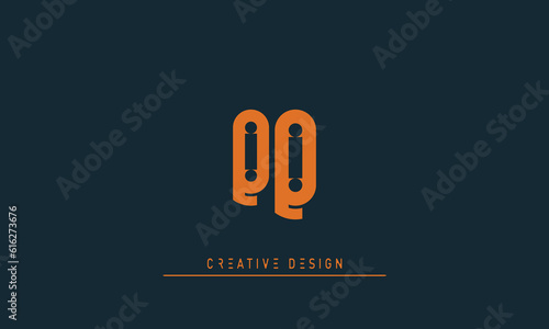 Alphabet letters Modern Creative logo QQ 