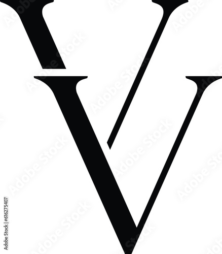 vector VV logo photo