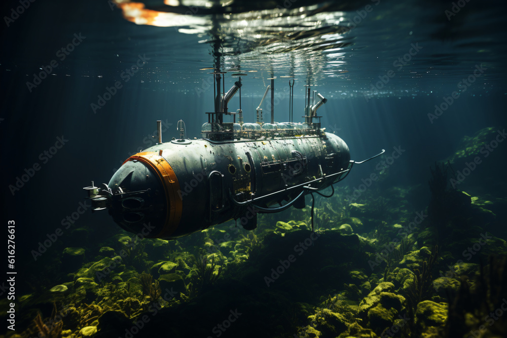 The bathyscaphe floats underwater. generative AI tools The bathyscaphe floats underwater. generative AI tools