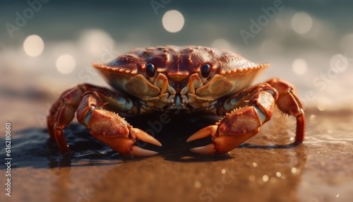 Happy Little Crab on Beach