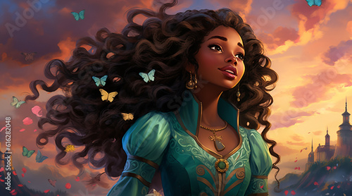Illustration Black Princess