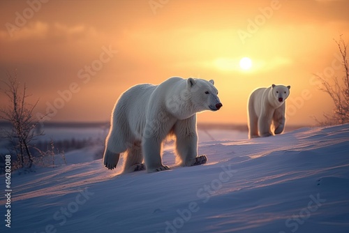 Arctic Wildlife at Twilight