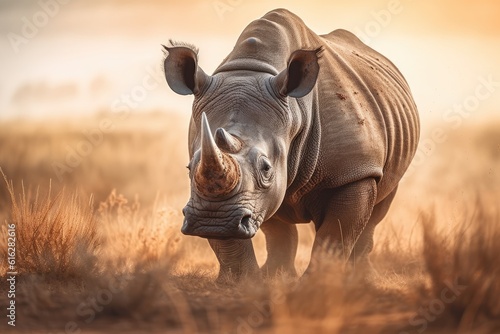 Majestic African Rhinos