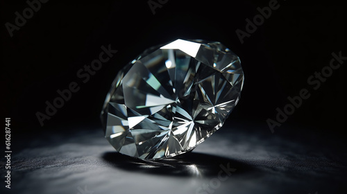 diamond close up shot generative ai