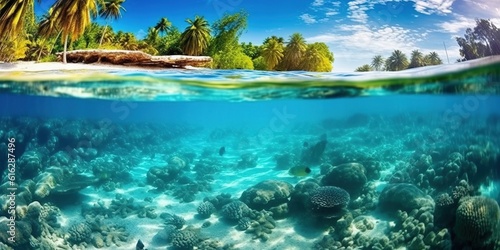 A virtual background showcasing an underwater paradise © Benjamin