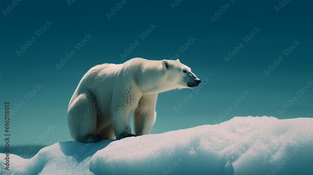 polar bear on iceberg generative ai