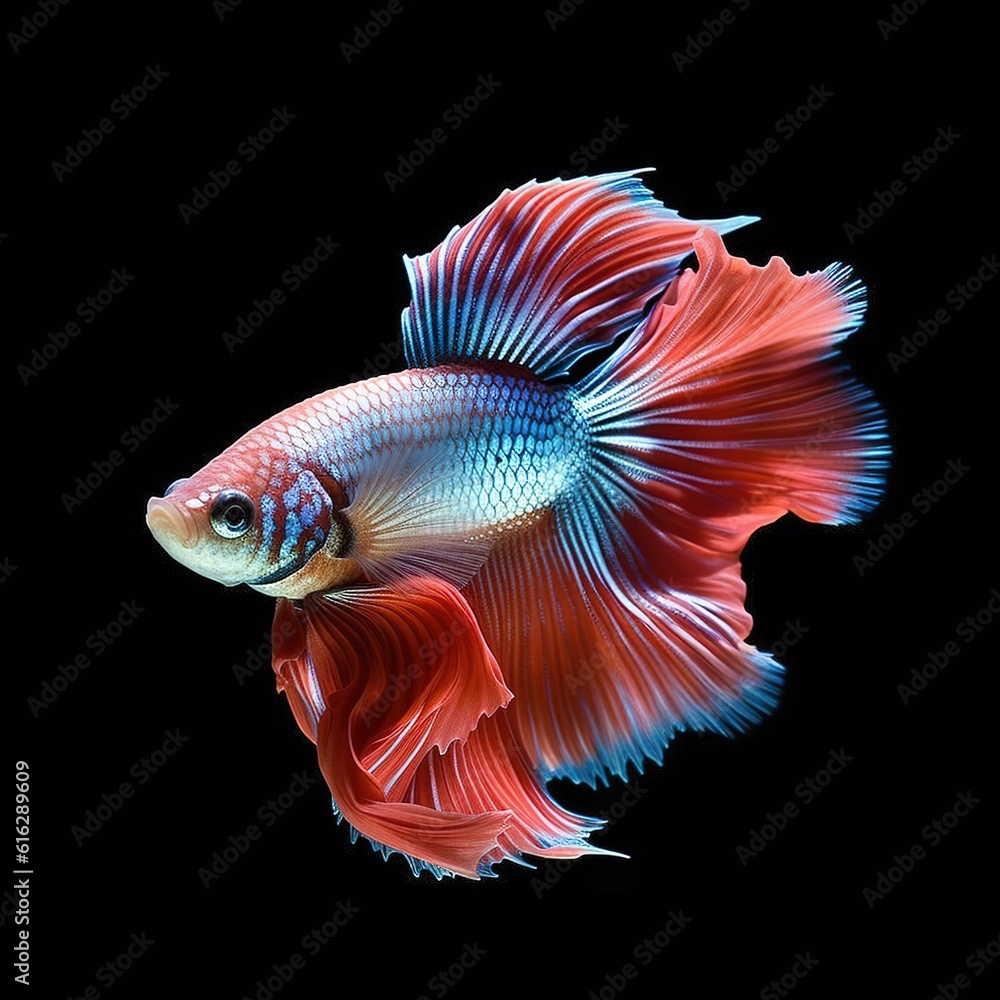 Fototapeta premium Betta fish photo on a white background