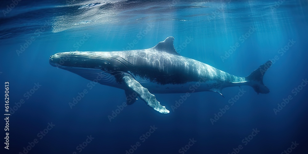 Fototapeta premium Blue whale photo