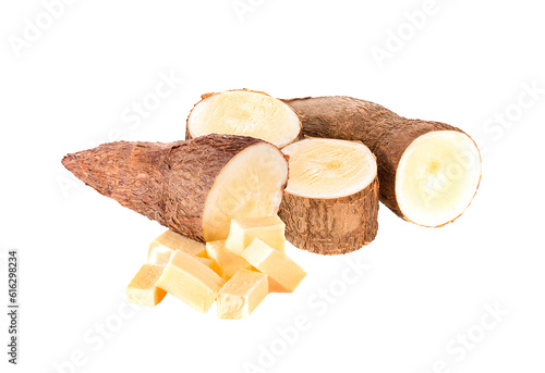 cassava isolated on transparent png