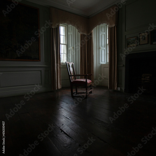 chair in the dark
