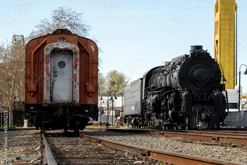 Olds Trains in Old Sacramento, California, USA